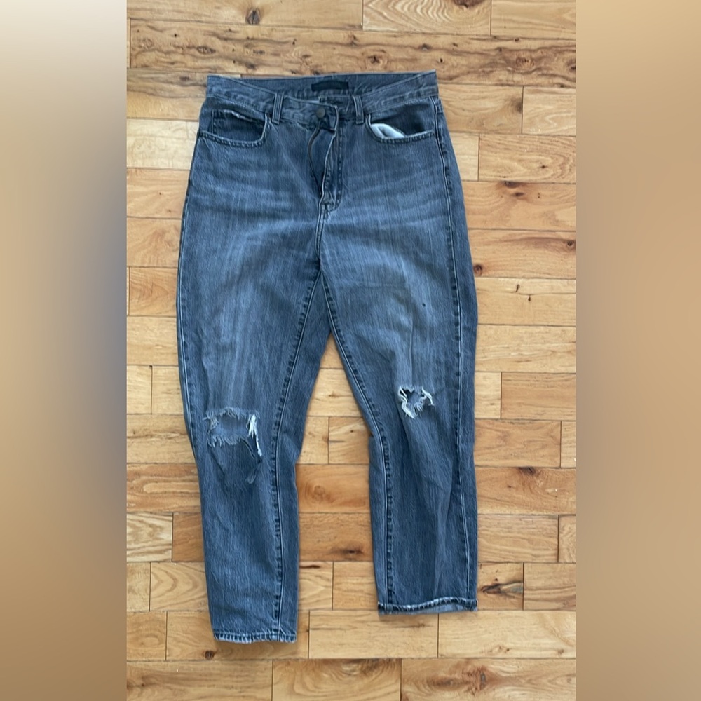 Distressed Black Women's Jeans - Uniqlo size 26
